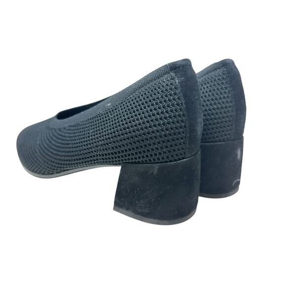 Eileen Fisher Gabby Recycled Stretch Knit Pump Heels Black Size US 8.5‎ - Picture 9 of 12